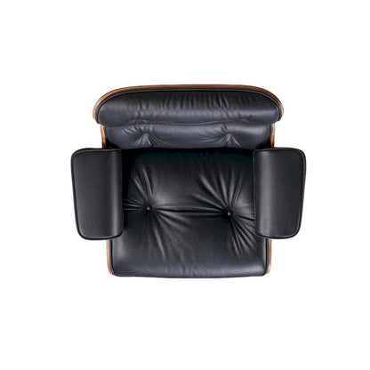 Fauteuil inclinable en cuir de style Mid-Century Modern