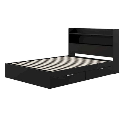 Letto a piattaforma Hunter con testiera