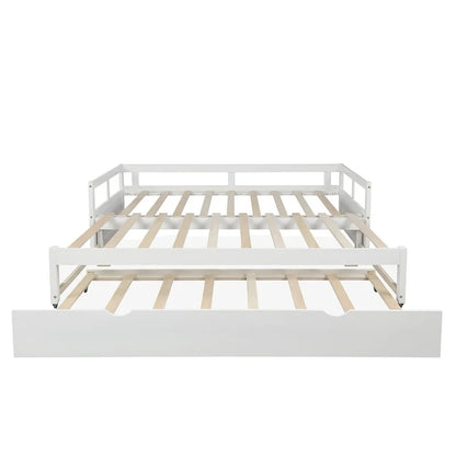 Divano Letto Estensibile con Letto Estraibile, Divano Letto in Legno con Letto Estraibile