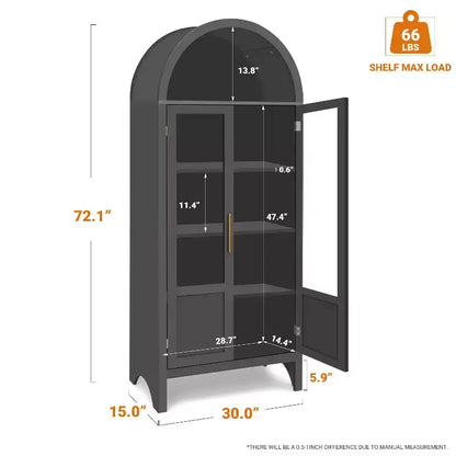 Vatros Mobile Bar con Arco in Legno