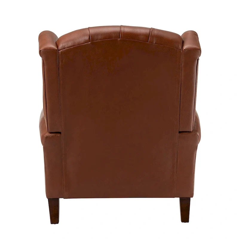 Fauteuil en cuir classique Alex avec clous décoratifs par HULALA HOME