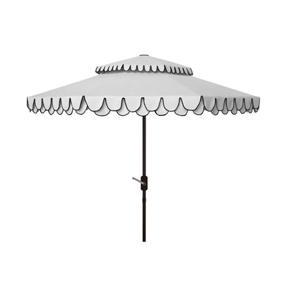 Parasol déporté double toit 274 cm avec cantonnière Kjerstin SAFAVIEH Outdoor