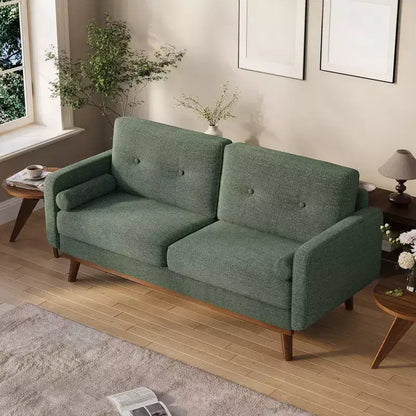 Canapé moderne 65, canapé rembourré 2 places avec accoudoirs larges, canapé profond pour salon, bureau, chambre à coucher, appartement