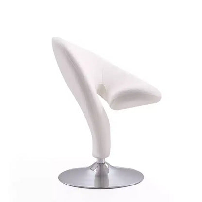 Ensemble de 2 fauteuils pivotants d'appoint Curl en mélange de laine - Manhattan Comfort