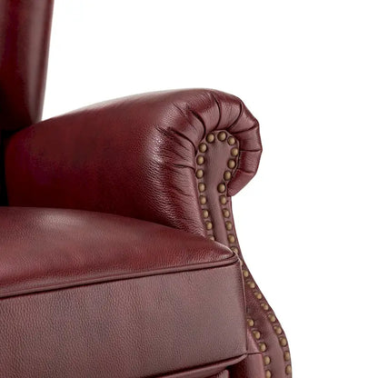 Fauteuil Alex Classic Wingback en cuir avec clous décoratifs (lot de 2) par HULALA HOME