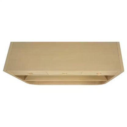 ModernLuxe Tavolo curvo da ingresso, Tavolo consolle, Tavolino da divano, Espositore, Tavolino d'appoggio con 3 cassetti a chiusura ammortizzata e 2 ripiani aperti