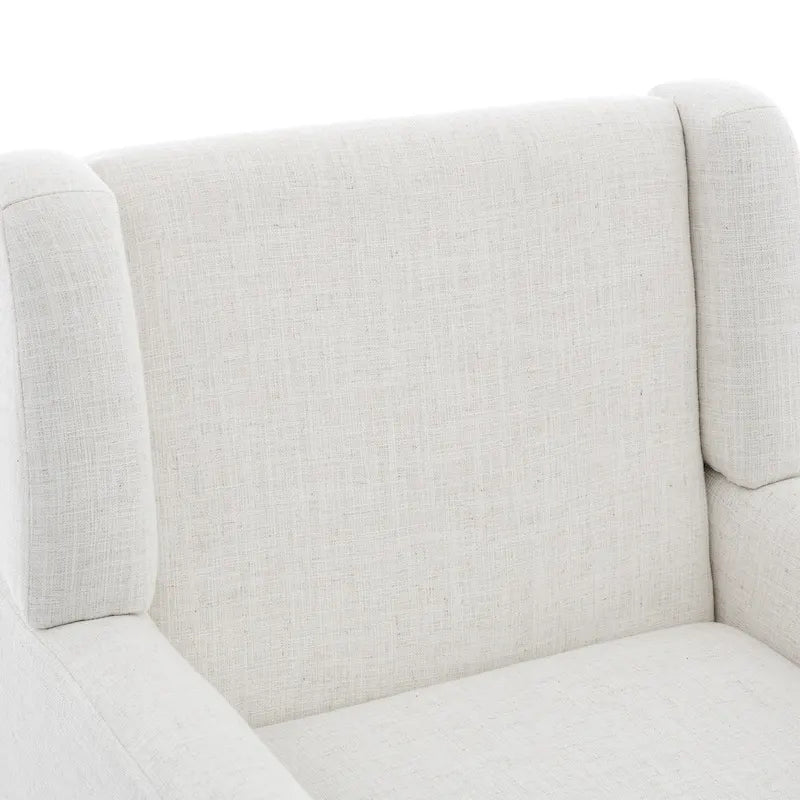 Fauteuil d'appoint en lin, à oreilles, lot de 2