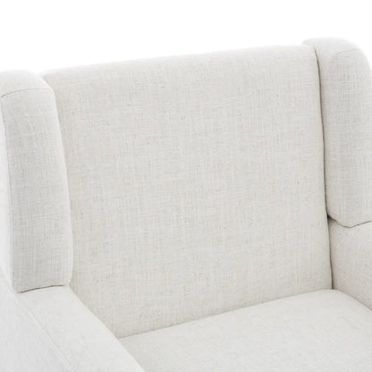 Fauteuil d'appoint en lin, à oreilles, lot de 2