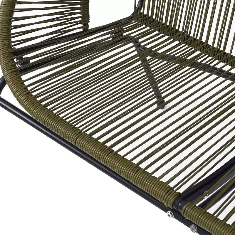 Christopher Knight Home Paoa Set Salotto da Esterno in 3 Pezzi Intrecciato con Struttura in Ferro (Tavolo Non Incluso)