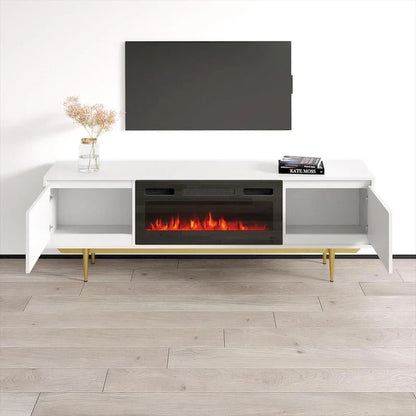 Porta TV con camino Maze BL-EF