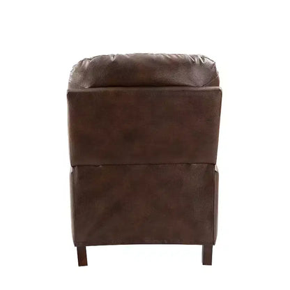 Lot de 2 fauteuils relax manuels en cuir véritable, inclinaison 159°