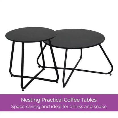GRANDPATIO Set da 5 pezzi per esterno con divanetto in vimini