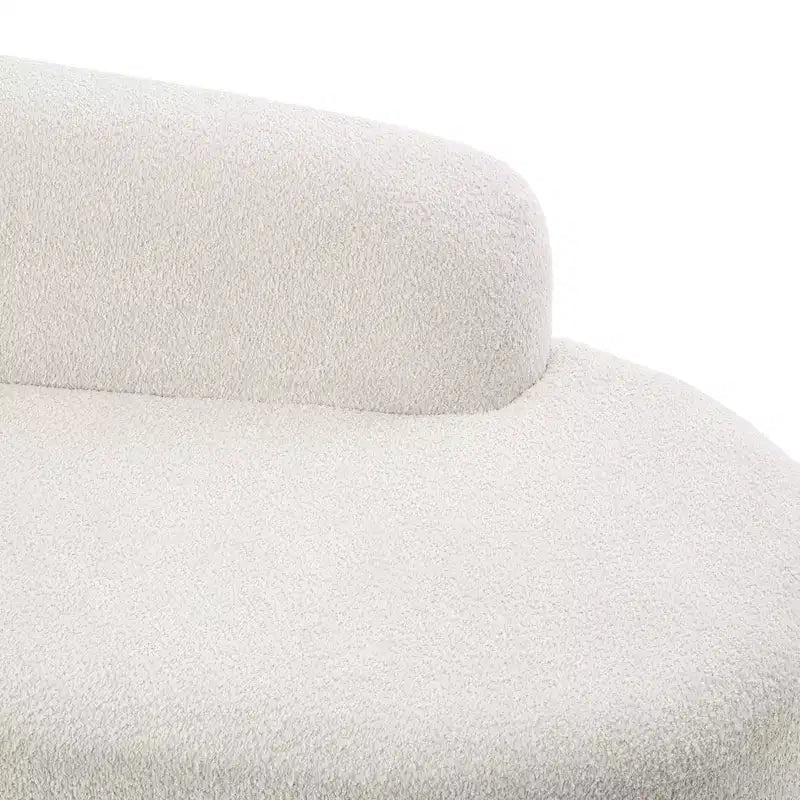 ModernLuxe Chaise Longue, Divano Moderno Metà Secolo con Struttura in Legno di Gomma, Daybed Orientato a Sinistra per Soggiorno