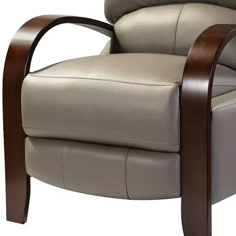 Lot de 2 fauteuils relax manuels en cuir véritable, inclinaison 159°