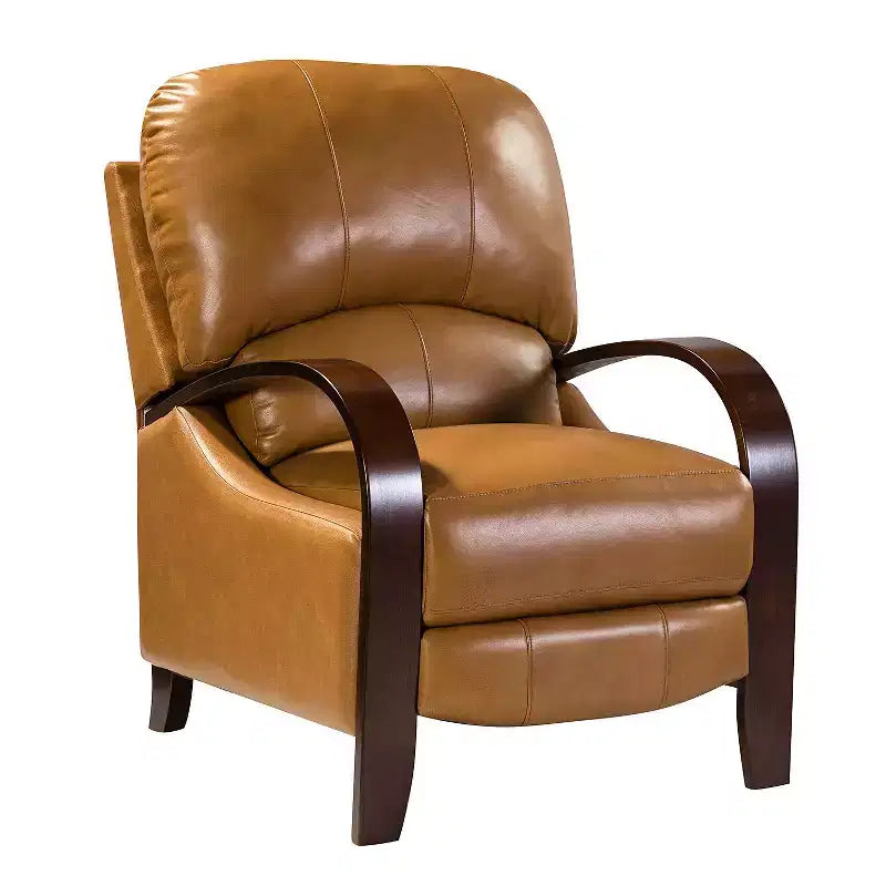 Lot de 2 fauteuils relax manuels en cuir véritable, inclinaison 159°