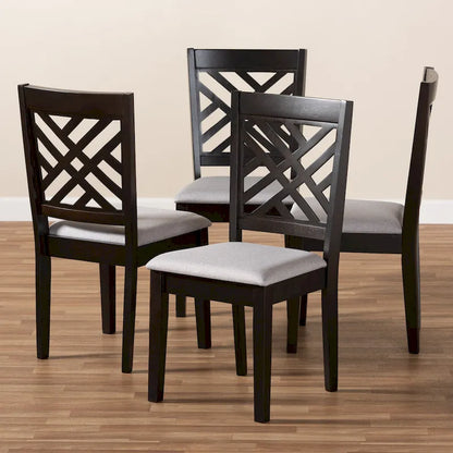 Set di 4 sedie da pranzo moderne e contemporanee