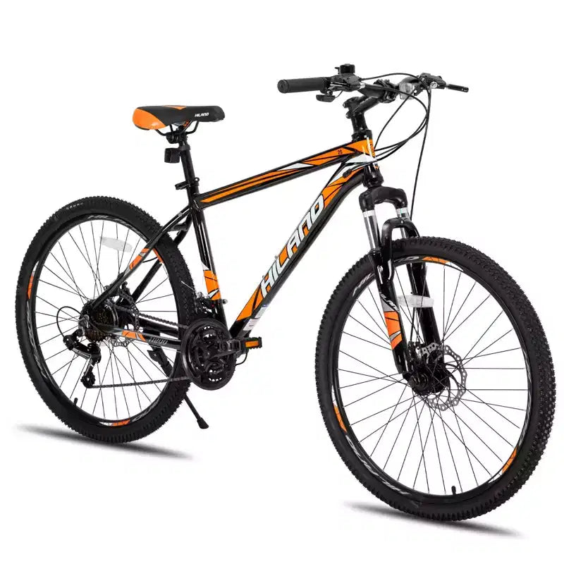 HILAND 26 Mountain Bike per Uomo Donna, Ruota a 3/6/Multi-Raggi, 18 Velocità