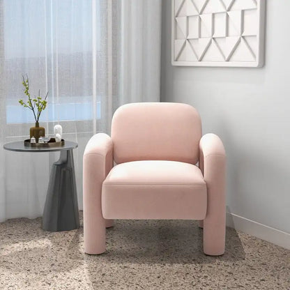 Fauteuil d'appoint SEYNAR moderne du milieu du siècle en velours pour salon