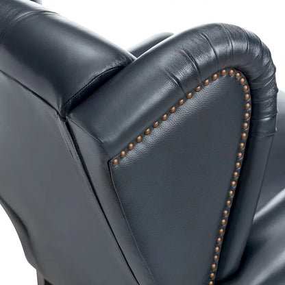Fauteuil Alex Classic Wingback en cuir avec clous décoratifs (lot de 2) par HULALA HOME