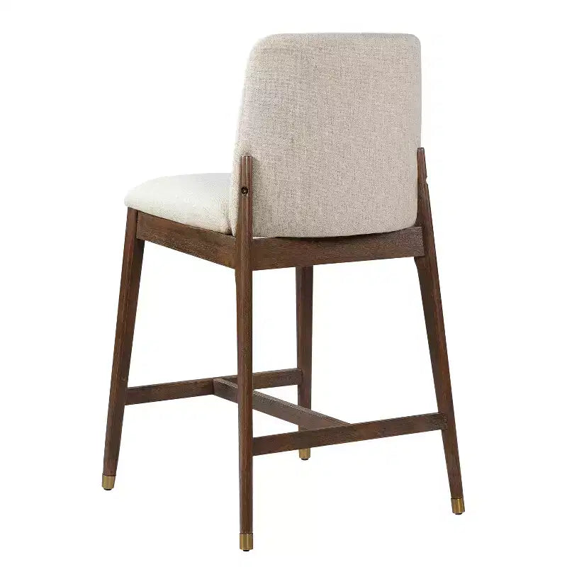 Sgabelli da bancone imbottiti Christopher Knight Home Alexandra Farmhouse in legno di gomma con schienale curvo (Set di 4)