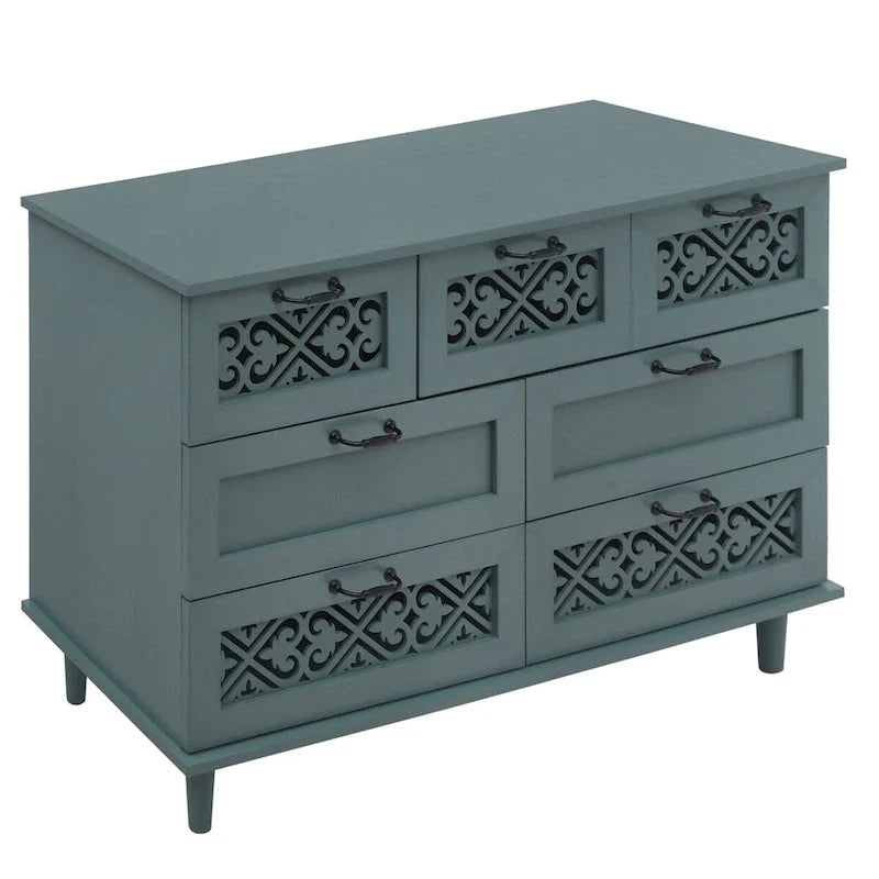 Commode 7 tiroirs Meuble américain Convient pour la chambre à coucher - S/O