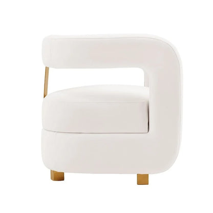 Manhattan Comfort Ensemble de 2 fauteuils d'appoint en velours Amirah moderne