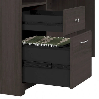 Scrivania per computer da 72" con libreria e cassetti di