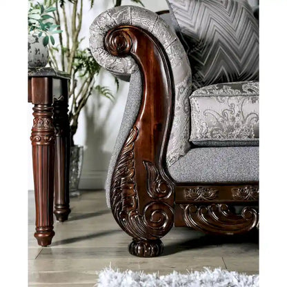 Set da salotto 2 pezzi con braccioli arrotolati in ciniglia tradizionale Dikic di Gracewood Hollow