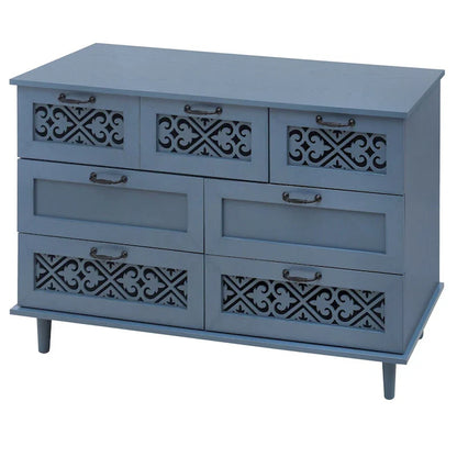 Commode 7 tiroirs Meuble américain Convient pour la chambre à coucher - S/O