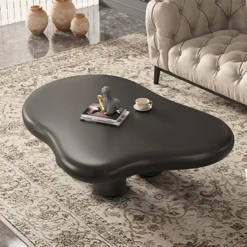 48.5 Tavolino da caffè moderno a forma di nuvola con 4 gambe