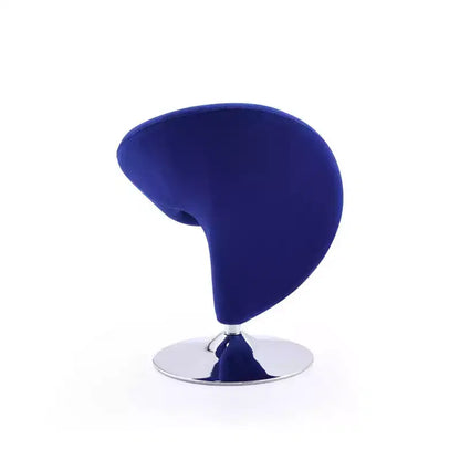 Ensemble de 2 fauteuils pivotants d'appoint Curl en mélange de laine - Manhattan Comfort