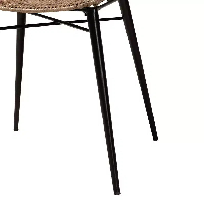 Sedia da pranzo bali & pari Ballerina in rattan e metallo: Lavorazione artigianale, design bohémien