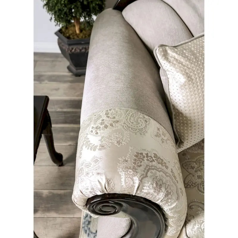 Set da salotto 2 pezzi con braccioli arrotolati in ciniglia tradizionale Dikic di Gracewood Hollow
