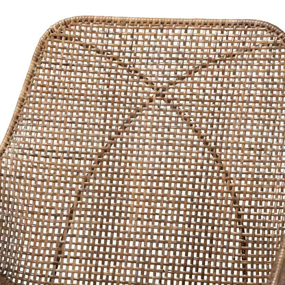 Sedia da pranzo bali & pari Ballerina in rattan e metallo: Lavorazione artigianale, design bohémien