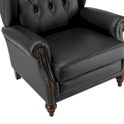 Fauteuil en cuir classique Alex avec clous décoratifs par HULALA HOME