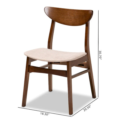 Set di 4 sedie da pranzo moderne e di transizione Parlin di metà secolo
