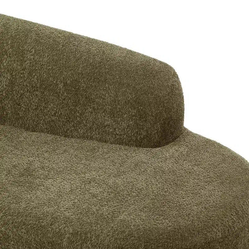 ModernLuxe Chaise Longue, Divano Moderno Metà Secolo con Struttura in Legno di Gomma, Daybed Orientato a Sinistra per Soggiorno