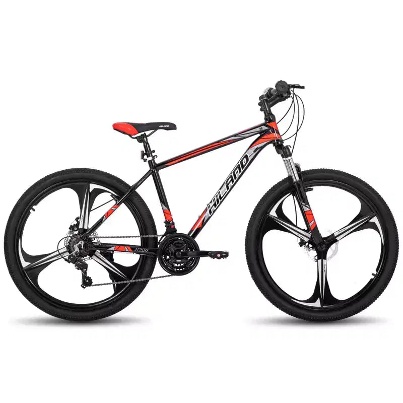 HILAND 26 Mountain Bike per Uomo Donna, Ruota a 3/6/Multi-Raggi, 18 Velocità