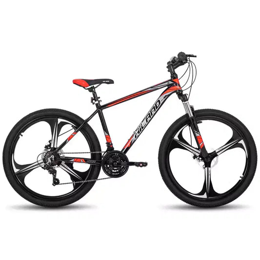 HILAND 26 Mountain Bike per Uomo Donna, Ruota a 3/6/Multi-Raggi, 18 Velocità
