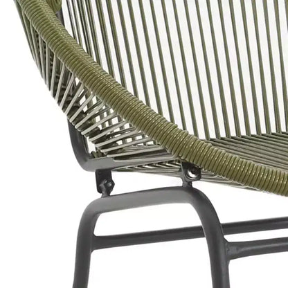Christopher Knight Home Paoa Set Salotto da Esterno in 3 Pezzi Intrecciato con Struttura in Ferro (Tavolo Non Incluso)