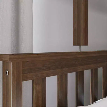 Letto a Castello in Legno Massello Max & Lily, una Piazza e Mezza con Letto Estraibile Contenitore e Scaletta per Bambini