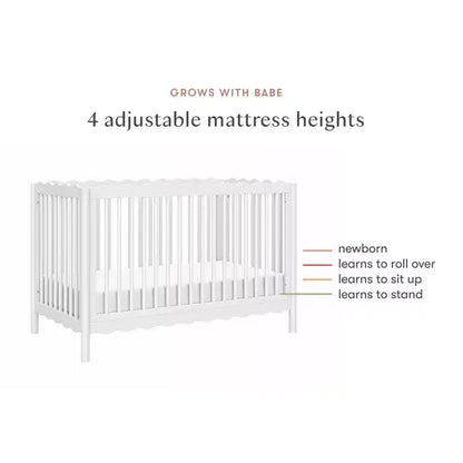 Babyletto Swell Culla Trasformabile 4-in-1 con Kit per la Conversione in Lettino per Bambini