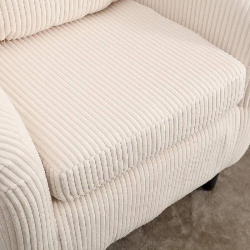 Fauteuil style moderne Fauteuil crapaud avec coussin et oreiller, canapé simple