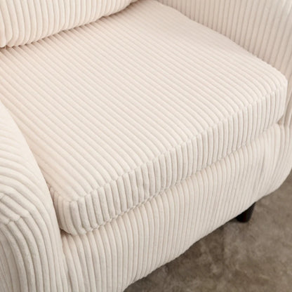Fauteuil style moderne Fauteuil crapaud avec coussin et oreiller, canapé simple