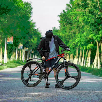 HILAND 26 Mountain Bike per Uomo Donna, Ruota a 3/6/Multi-Raggi, 18 Velocità