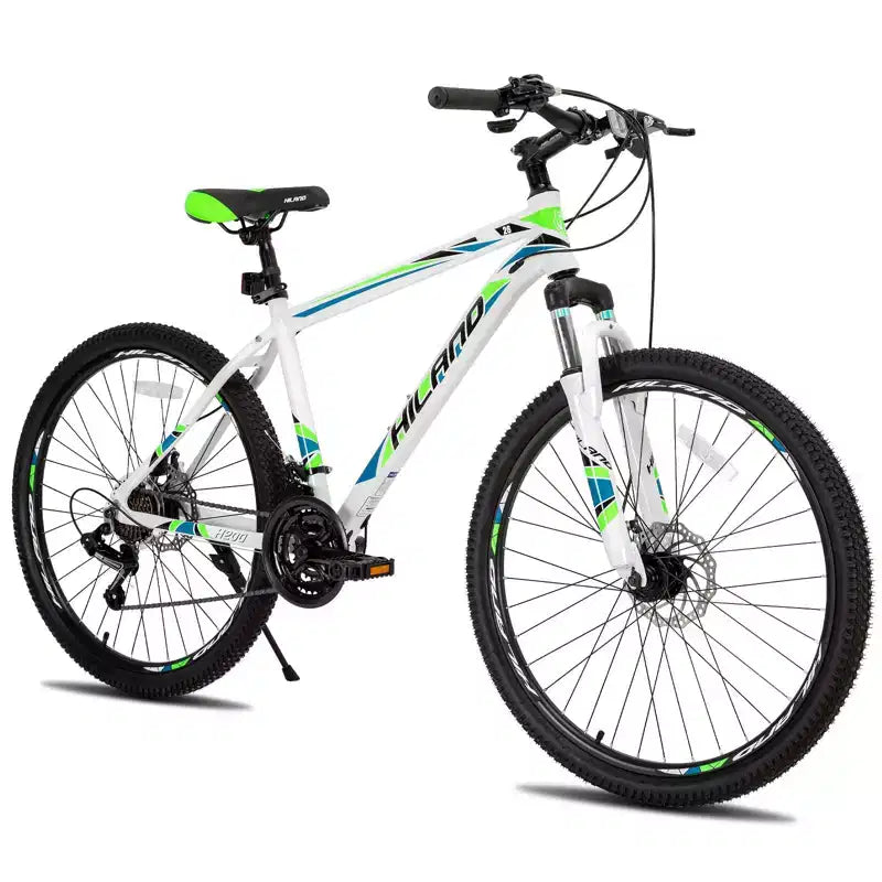 HILAND 26 Mountain Bike per Uomo Donna, Ruota a 3/6/Multi-Raggi, 18 Velocità