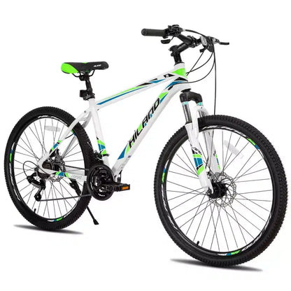 HILAND 26 Mountain Bike per Uomo Donna, Ruota a 3/6/Multi-Raggi, 18 Velocità