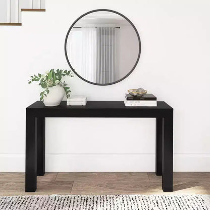 56 Console, Legno massello, Stile moderno stretto, Nero / Biondo / Noce pecan