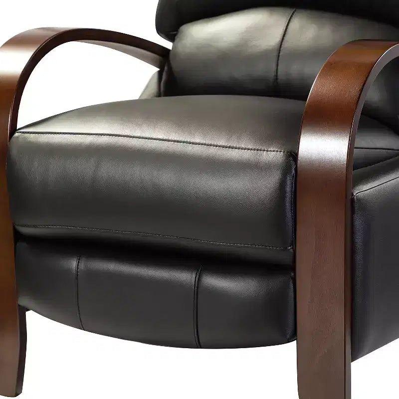 Lot de 2 fauteuils relax manuels en cuir véritable, inclinaison 159°