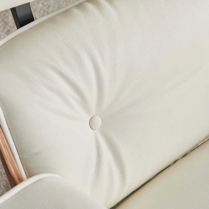Fauteuil inclinable en cuir de style Mid-Century Modern